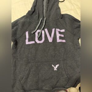 American Eagle Outfitters Dark Gray Hoodie